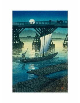 Asahi Bridge, Ojiya – Hasui Kawase Art Print