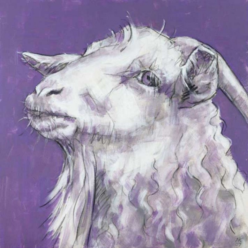 Sheep on Purple....Nicola King